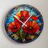 Poppy Suncatcher Effect Clock